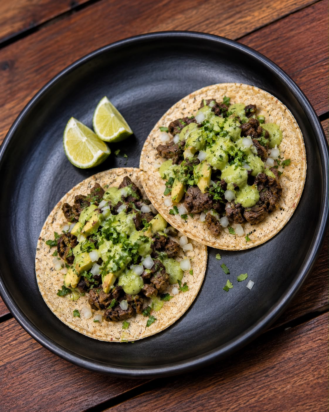 Tacos de carne asada
